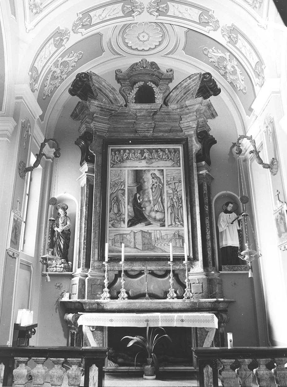 altare - a edicola - bottega piacentina (prima metà sec. XVIII)