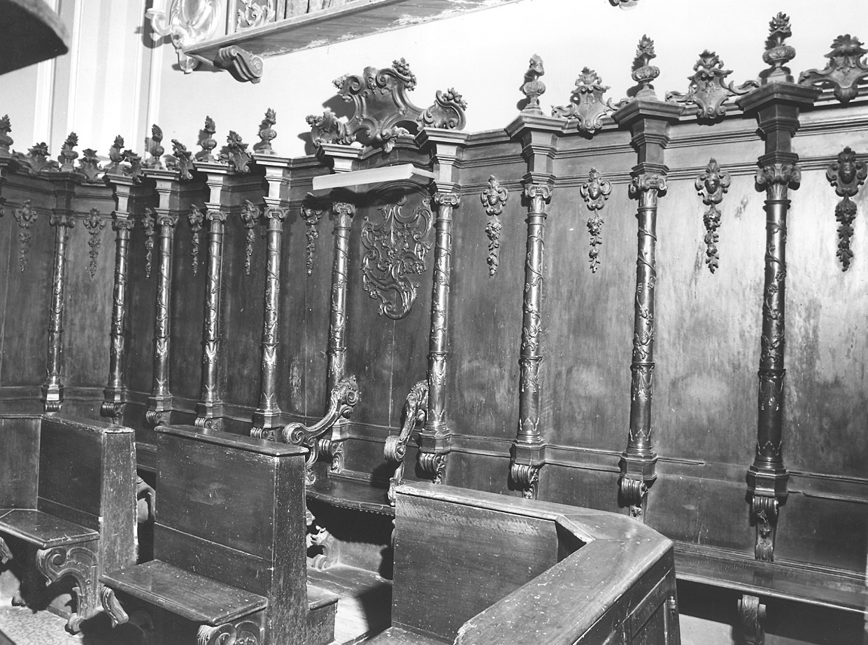 stalli del coro di Cornari Giovan Battista, Perfetti Francesco (prima metà sec. XVIII)