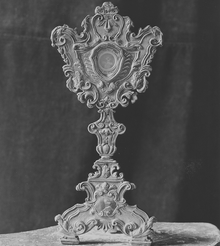 reliquiario - a ostensorio - bottega piacentina (metà sec. XVIII)
