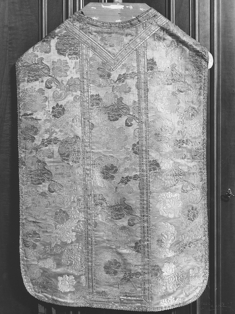 paramento liturgico, insieme - manifattura italiana (fine/inizio secc. XVII/ XVIII)