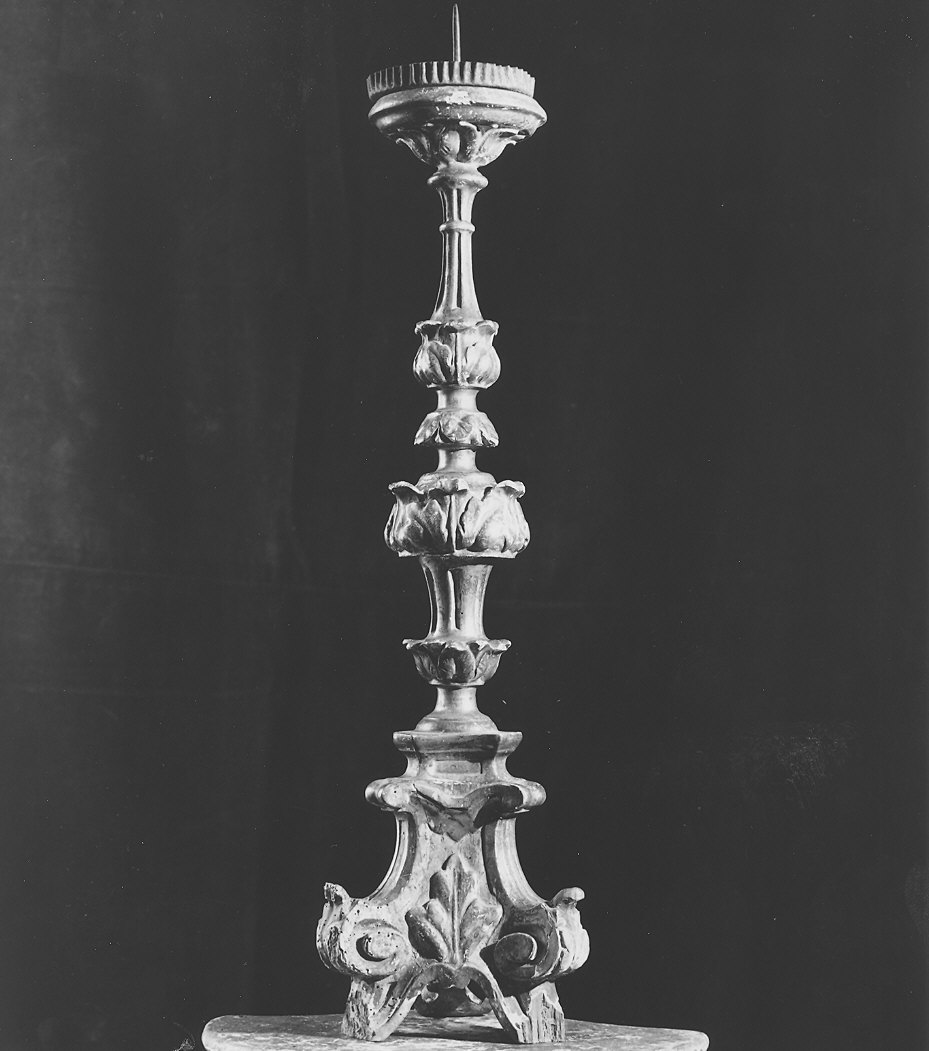 candeliere, serie - bottega piacentina (sec. XVIII)