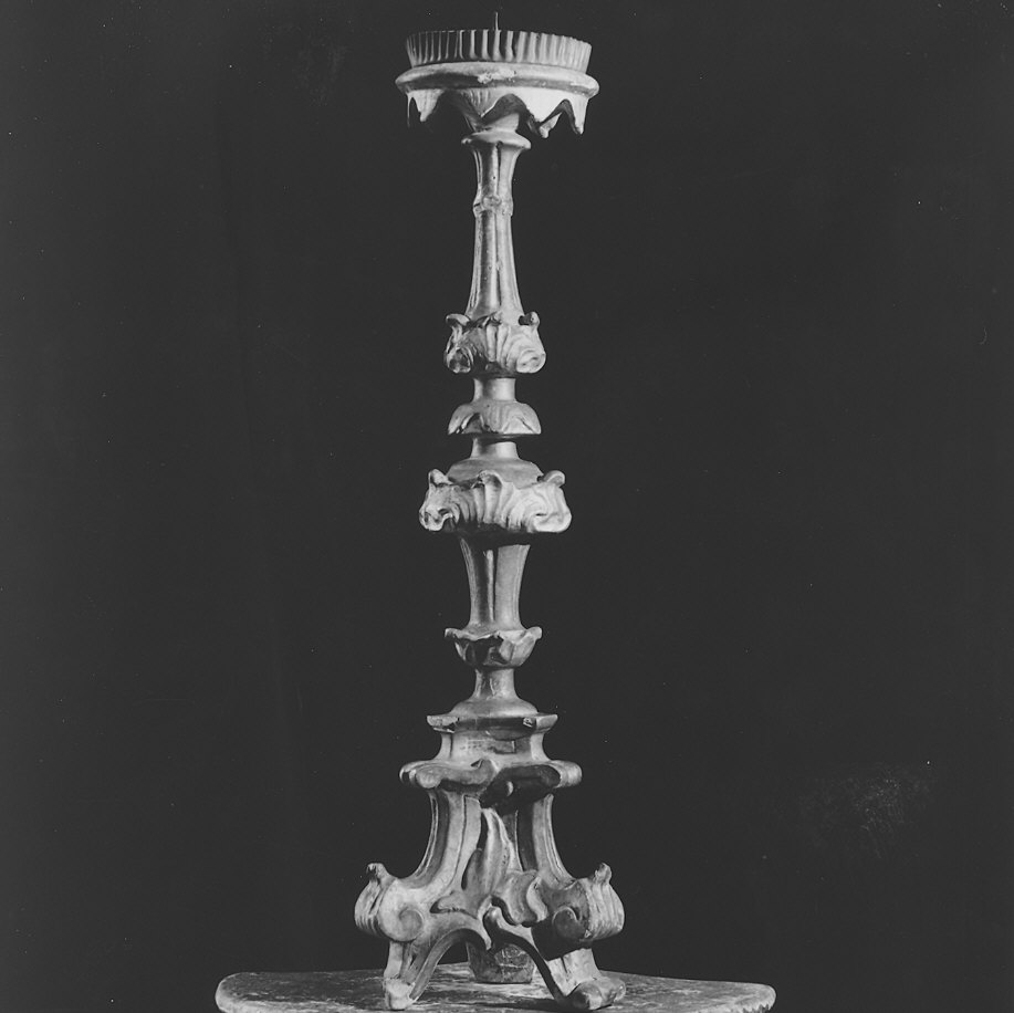 candeliere, serie - bottega piacentina (sec. XVIII)