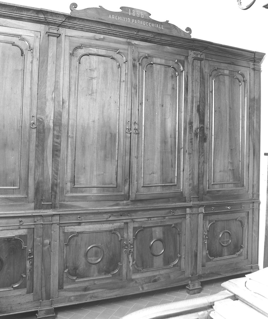 armadio per archivi - bottega piacentina (fine sec. XIX)