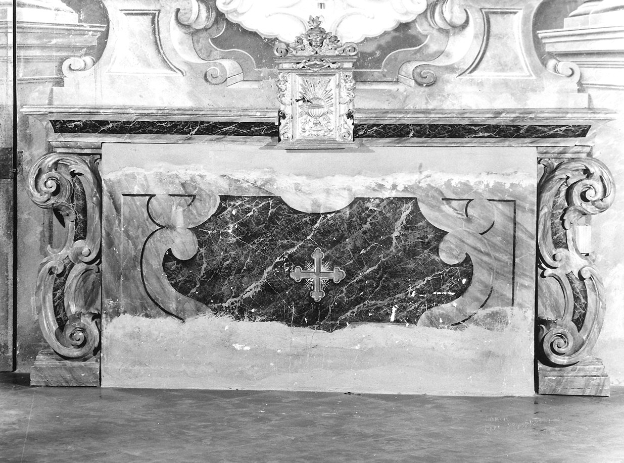 altare - a mensa - bottega piacentina (metà sec. XVIII)