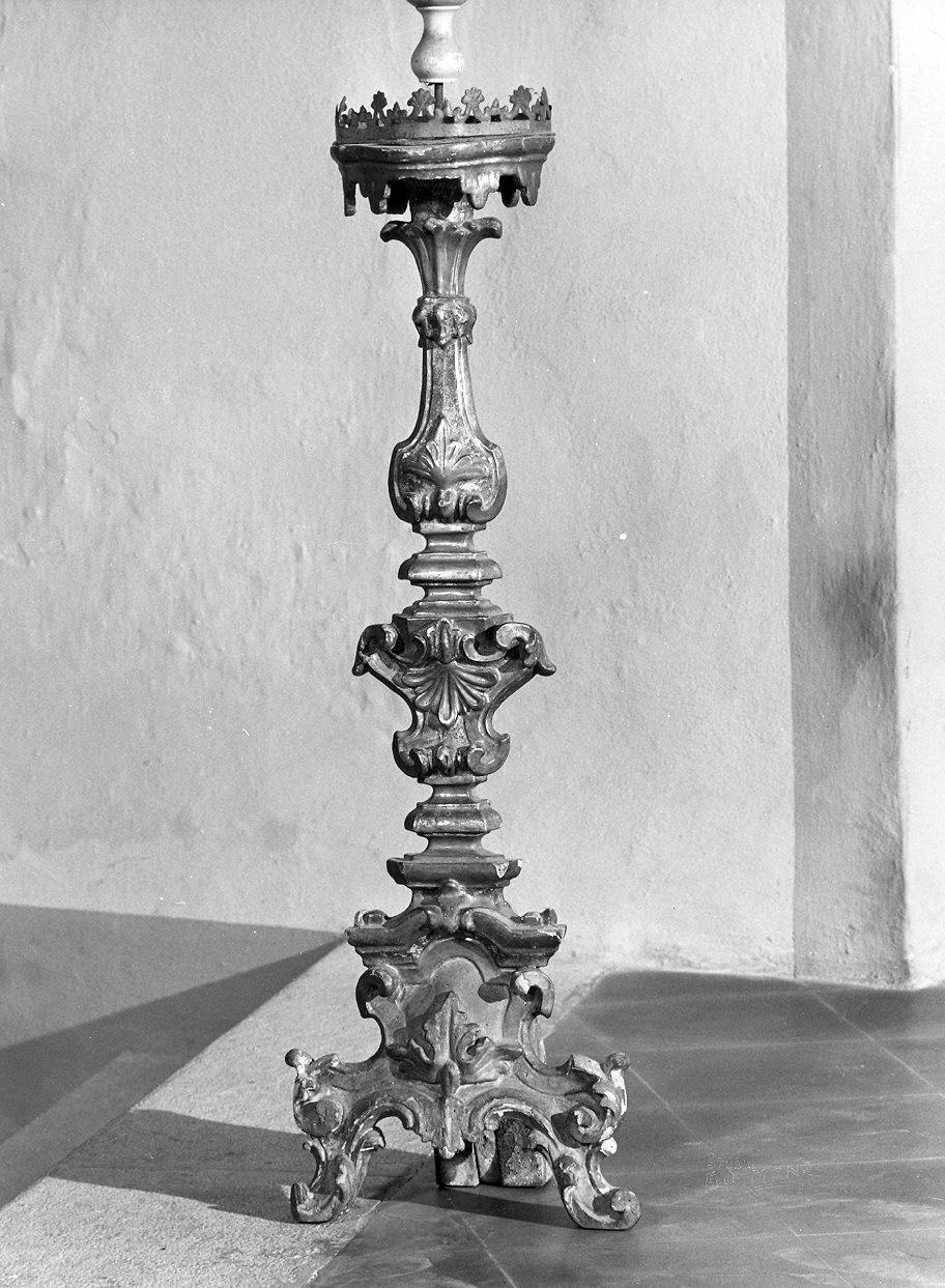 candeliere, serie - bottega piacentina (prima metà sec. XVIII)