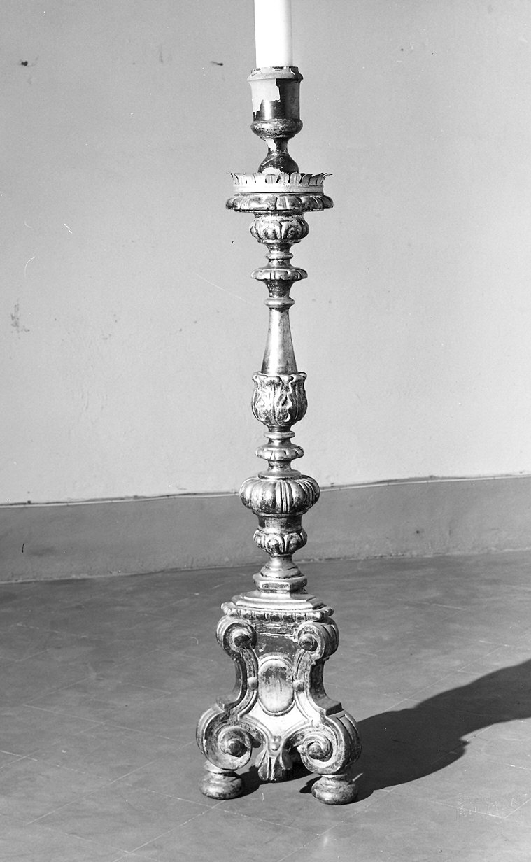 base per il cero pasquale - bottega piacentina (sec. XVIII)