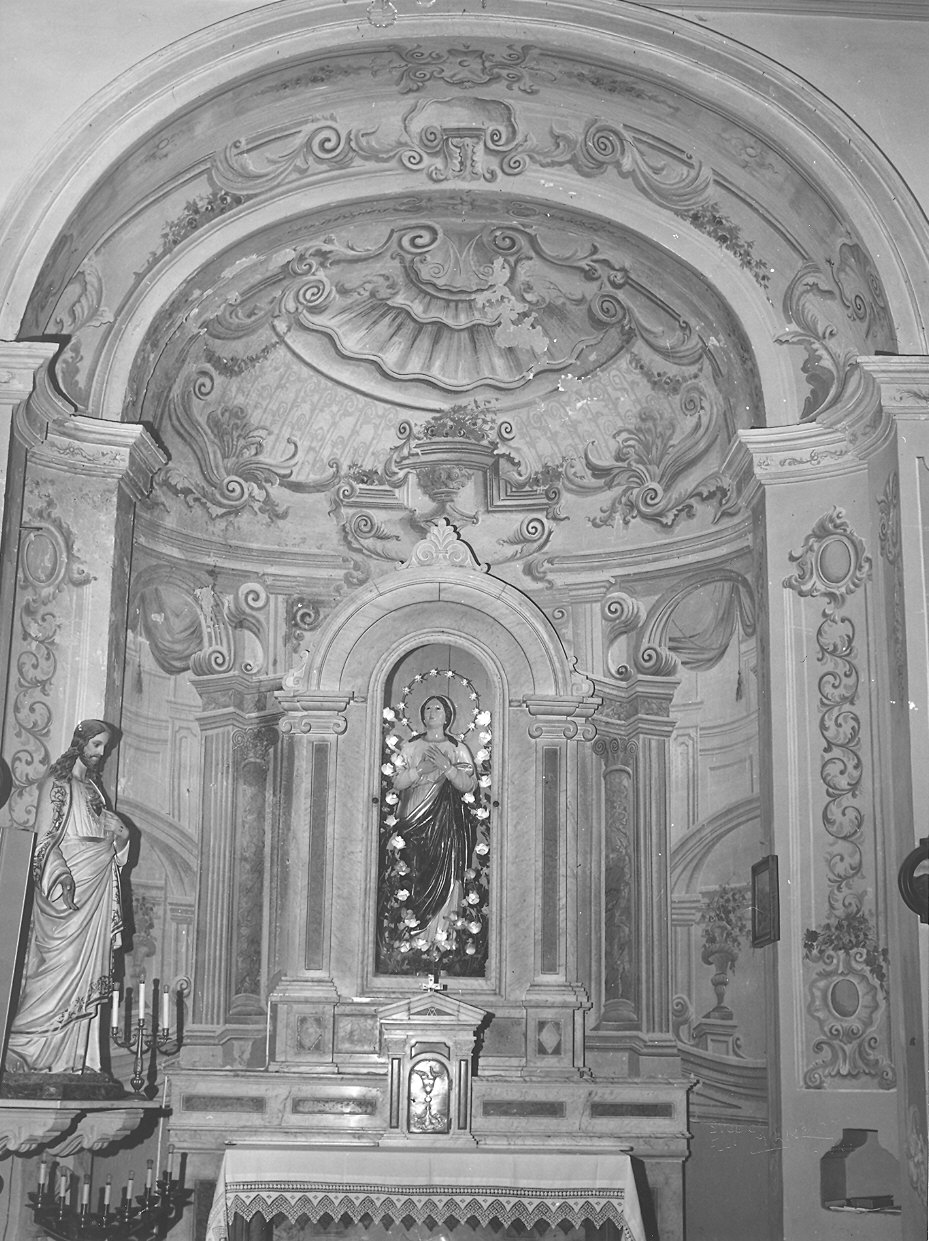 altare - a edicola - bottega piacentina (fine/inizio secc. XIX/ XX)