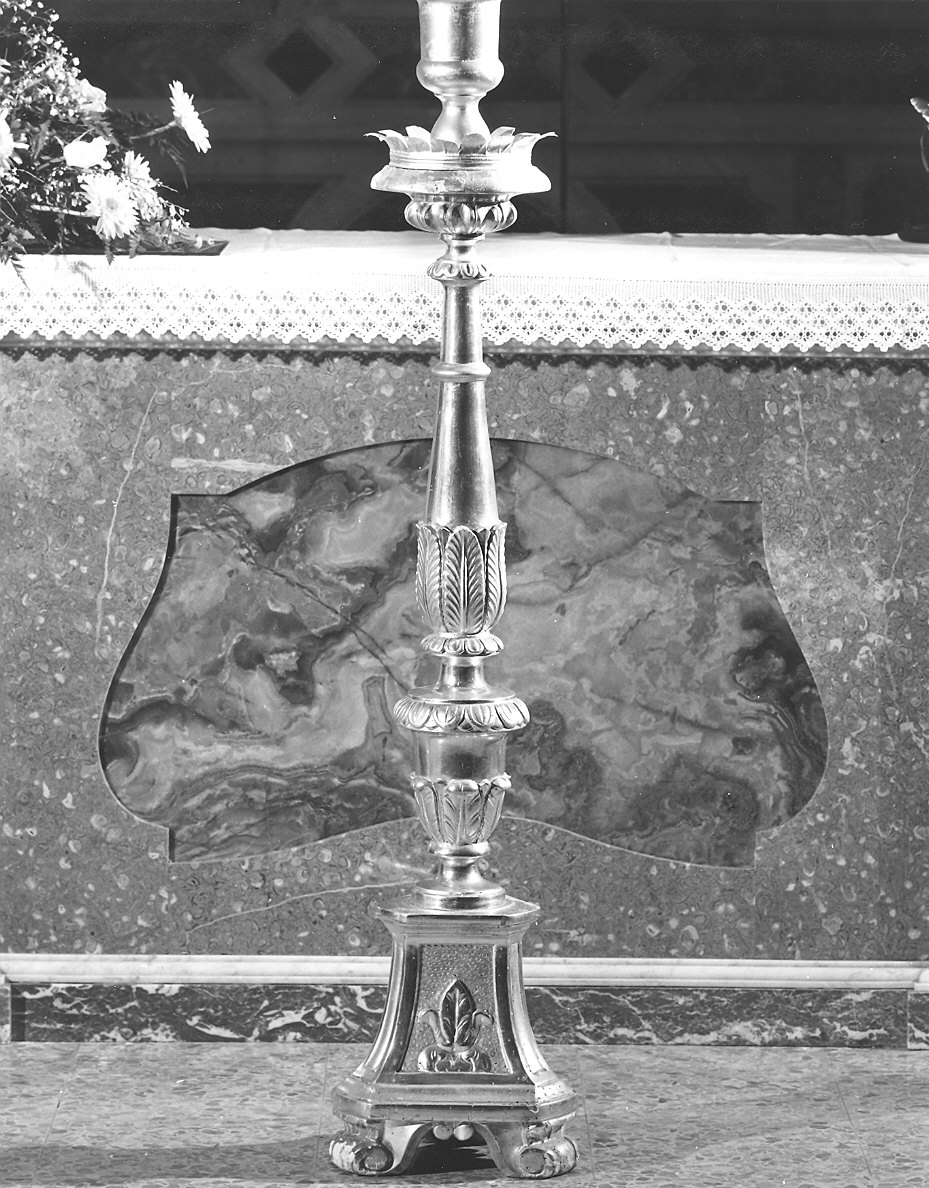 candeliere, serie - bottega piacentina (sec. XIX)