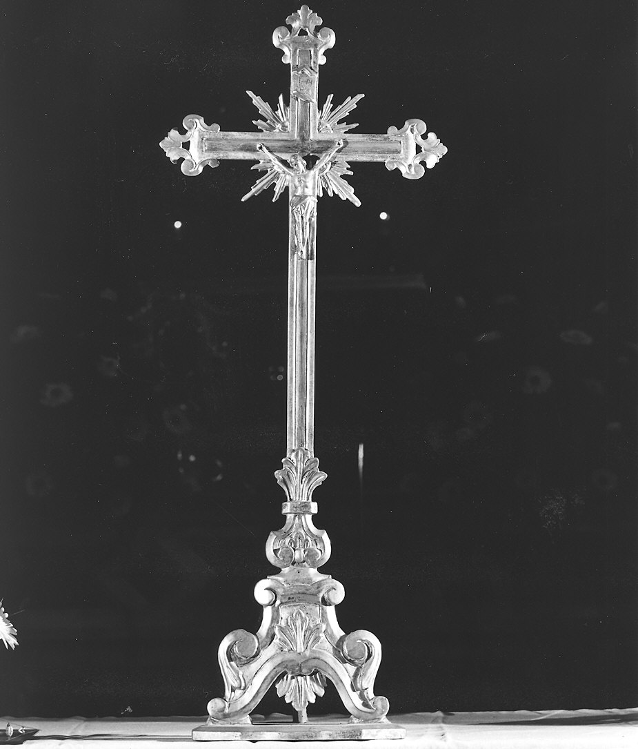 croce d'altare - bottega piacentina (fine/inizio secc. XVIII/ XIX)