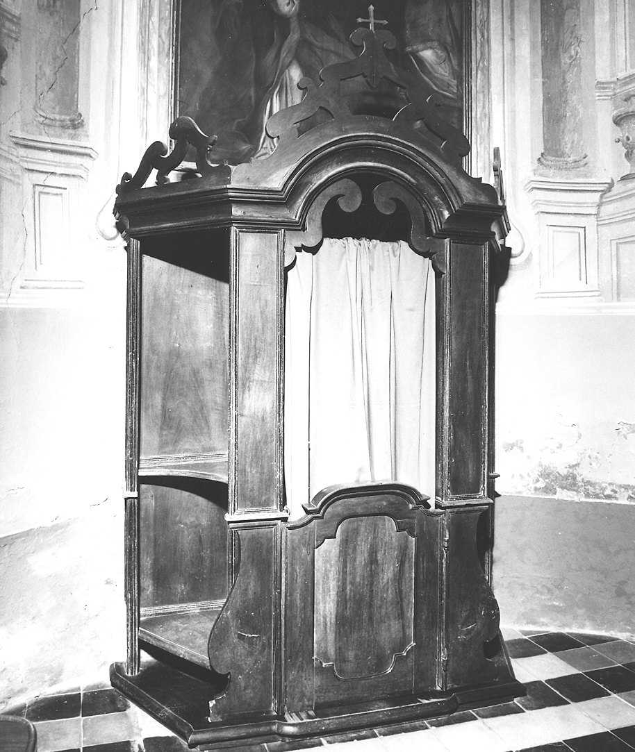 confessionale - bottega piacentina (sec. XVIII)