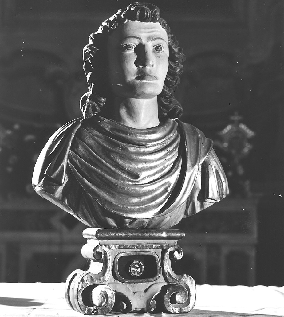 reliquiario - a busto - bottega piacentina (metà sec. XVIII)