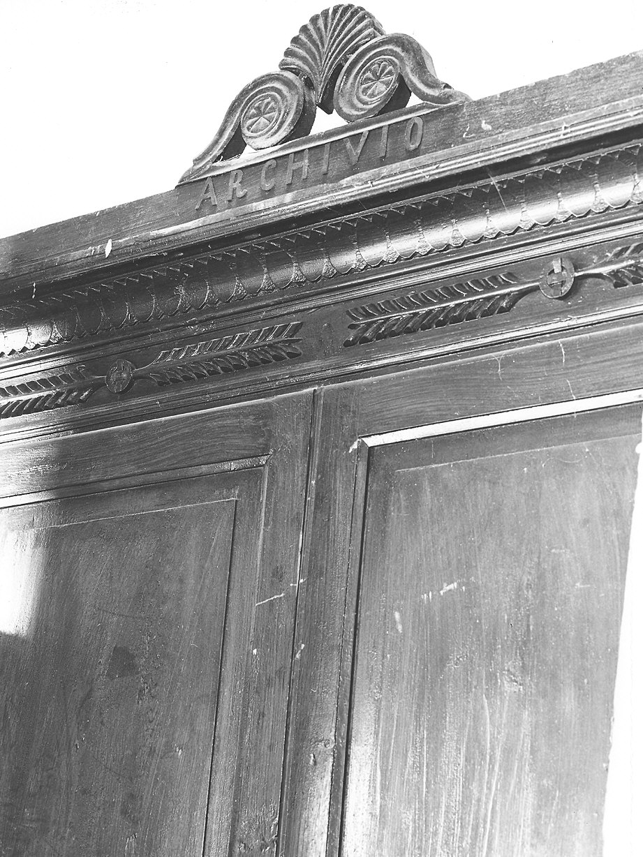 armadio per archivi - bottega piacentina (prima metà sec. XIX)