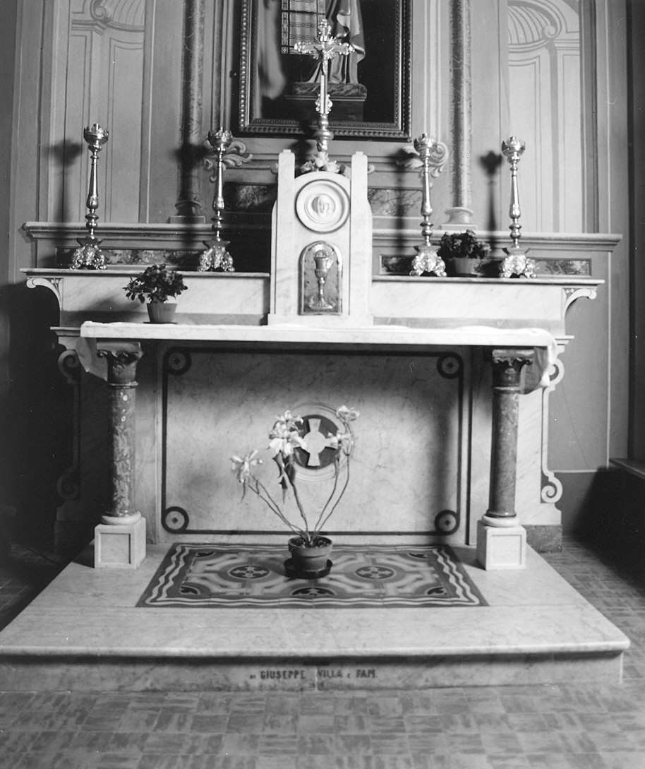 mensa d'altare - bottega piacentina (inizio sec. XX)