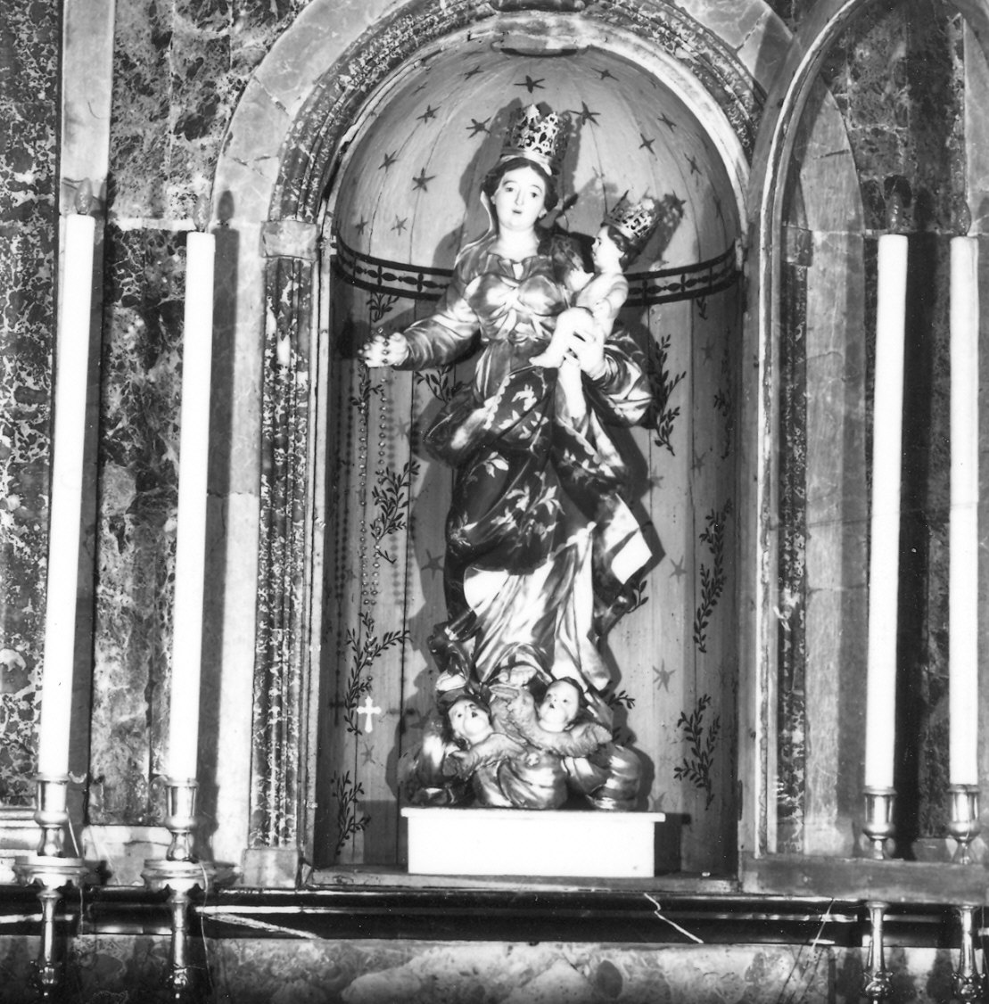 Madonna del Rosario (statua) di Romani Antonio (metà sec. XVIII)