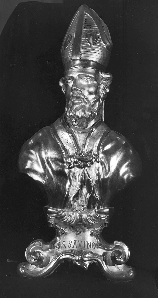 San Savino (reliquiario - a busto) - bottega piacentina (sec. XVIII)