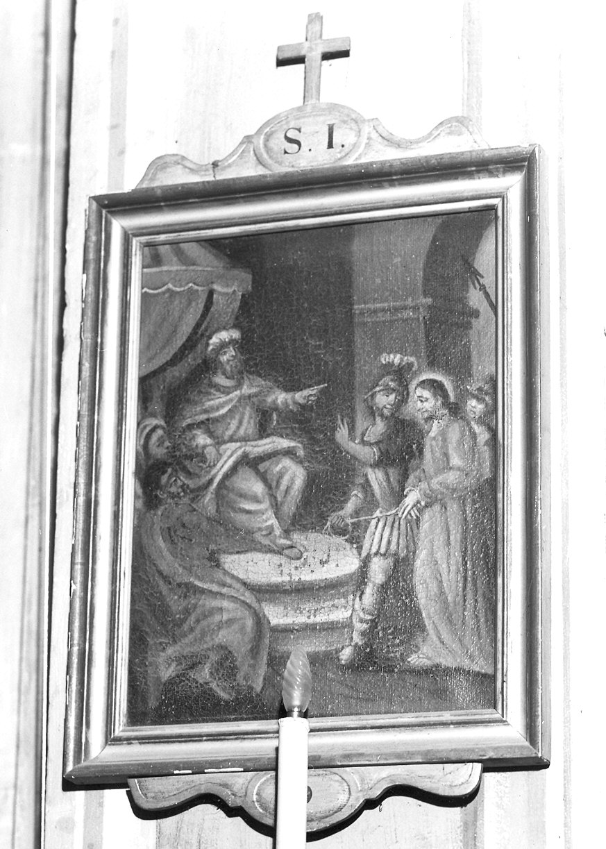 stazioni della via crucis (dipinto, ciclo) - ambito piacentino (ultimo quarto, primo quarto sec. XVIII, sec. XIX)