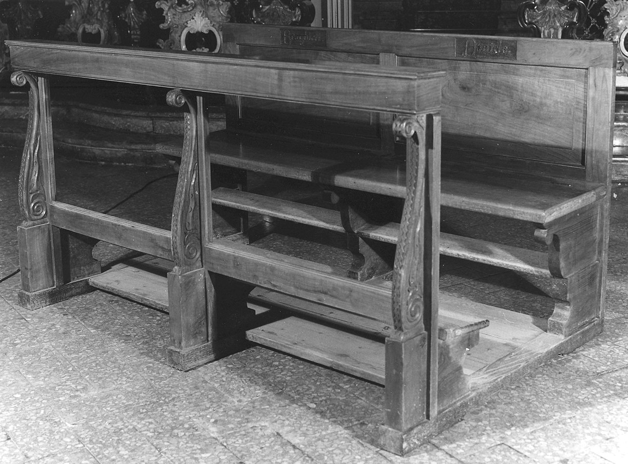 banco da chiesa - bottega piacentina (inizio sec. XX)