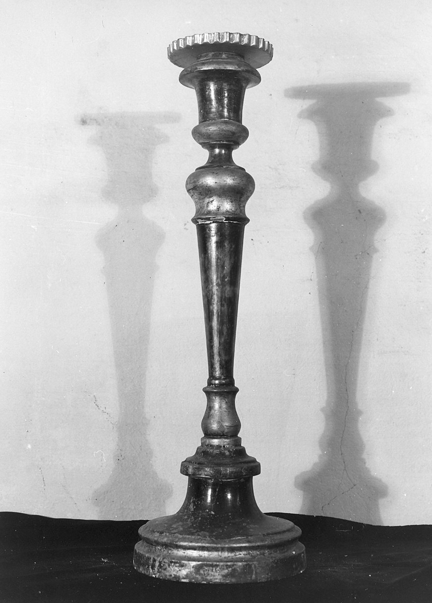 candeliere, serie - bottega piacentina (prima metà sec. XIX)