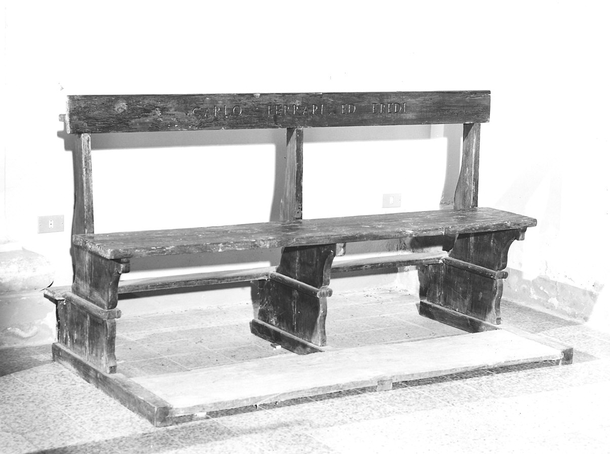 panca, serie - bottega piacentina (metà sec. XIX)