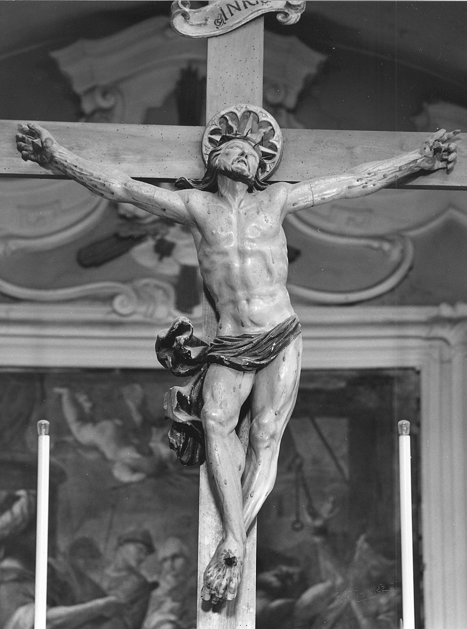 Cristo crocifisso (scultura) di Pallavicini Antonio (attribuito) (seconda metà sec. XVIII)