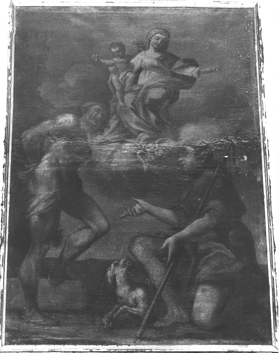 Madonna con Bambino e i SS. Sebastiano e Rocco (dipinto) - ambito piacentino (fine sec. XVII)