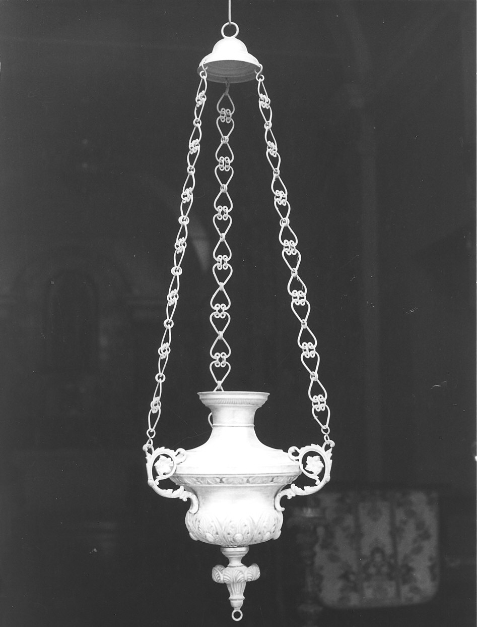 lampada pensile - produzione emiliana (inizio sec. XX)