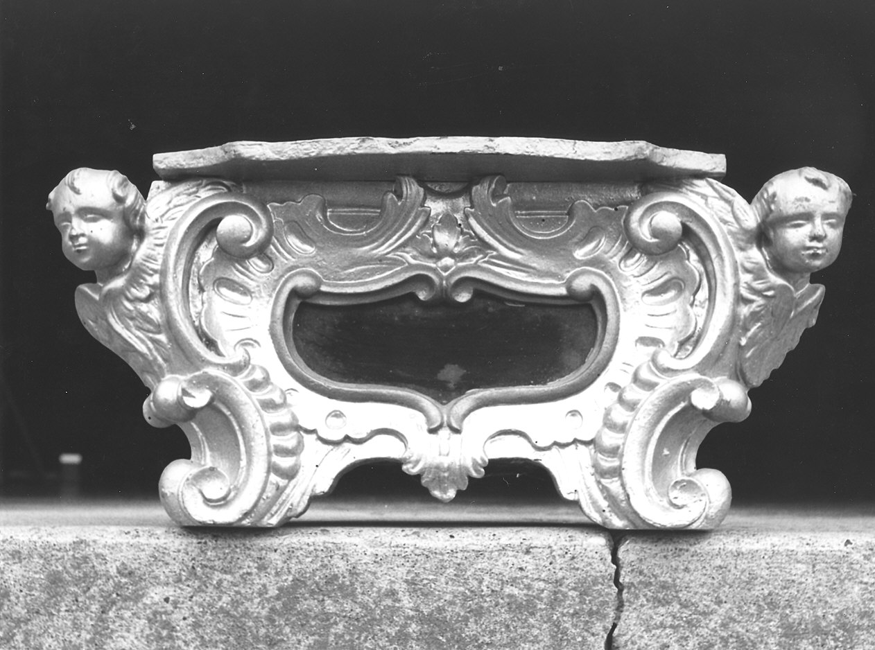 reliquiario a teca - a cofanetto, serie - bottega piacentina (seconda metà sec. XVIII)