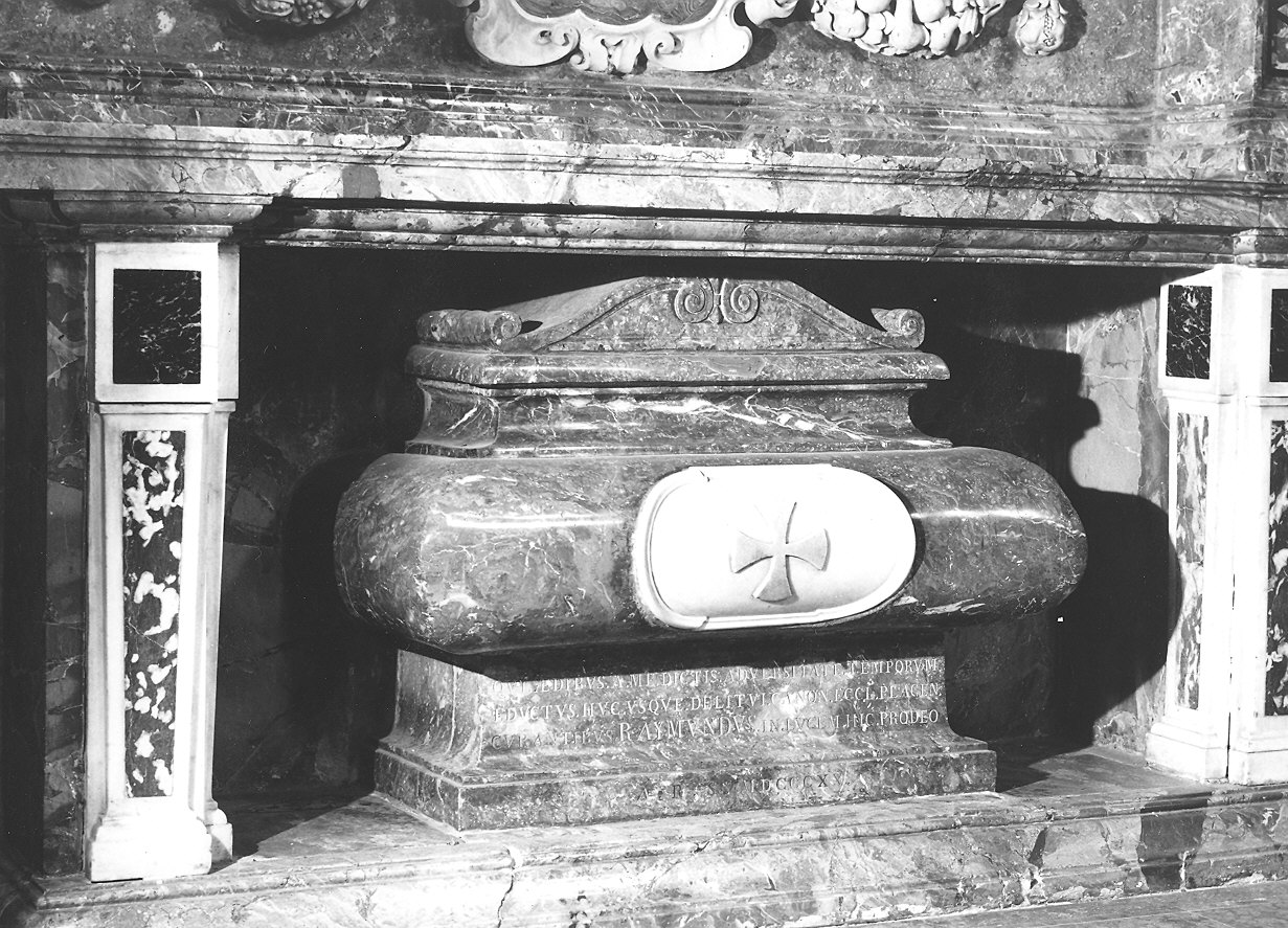 urna - a sarcofago - bottega piacentina (secondo quarto sec. XVII)