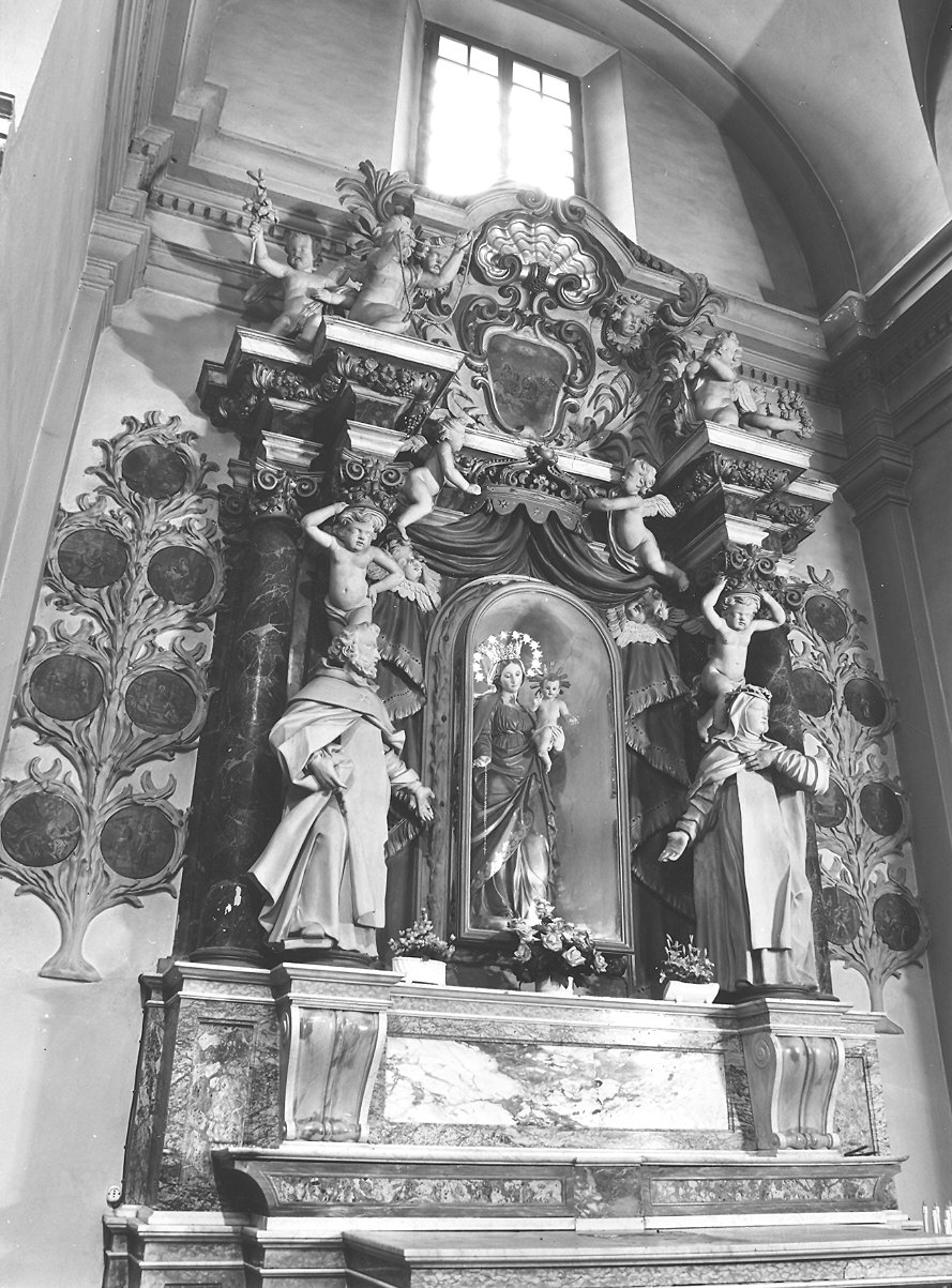 mostra d'altare - bottega piacentina (seconda metà sec. XVII)