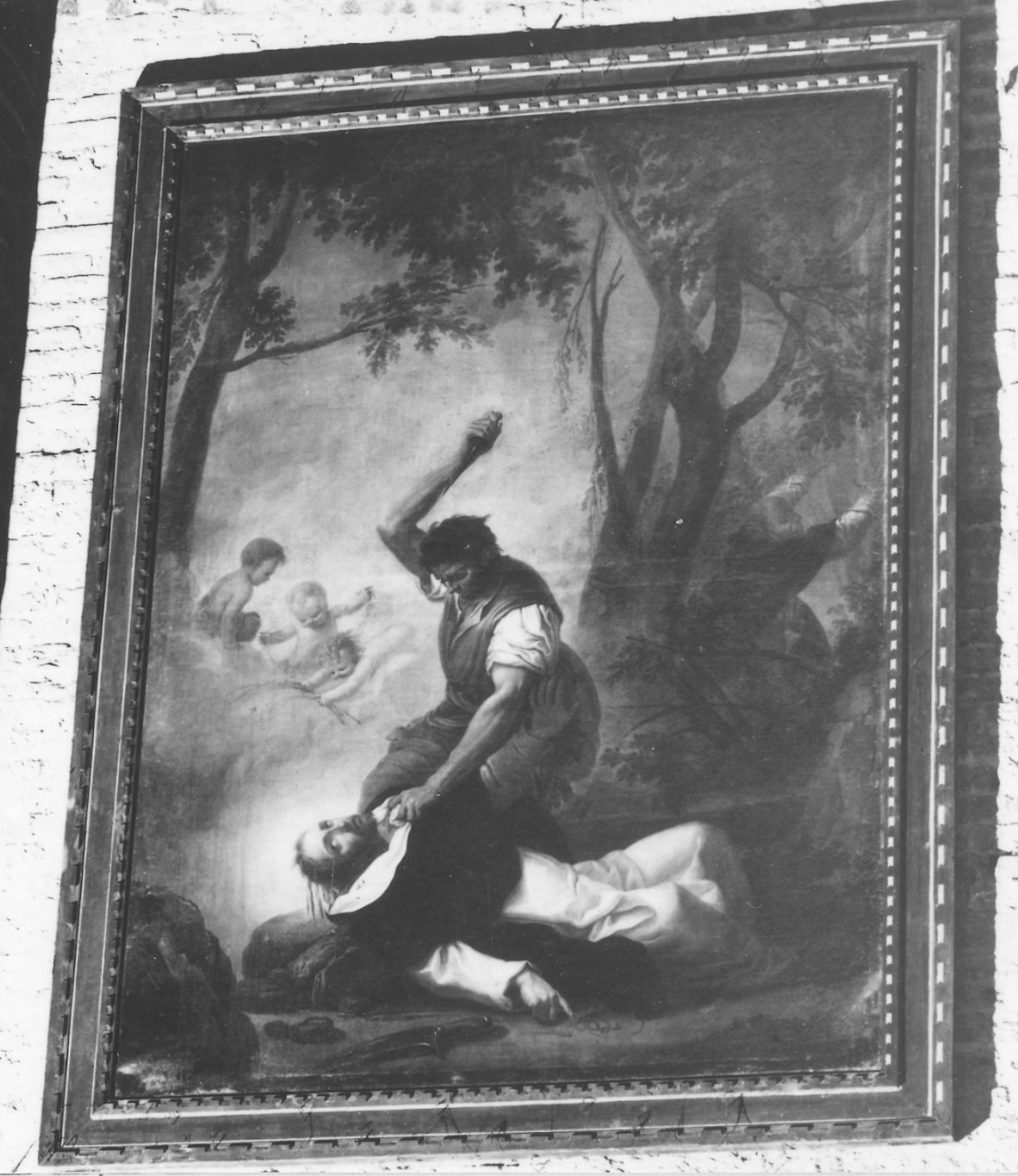 uccisione di San Pietro martire (dipinto) di Borroni Paolo (seconda metà sec. XVIII)