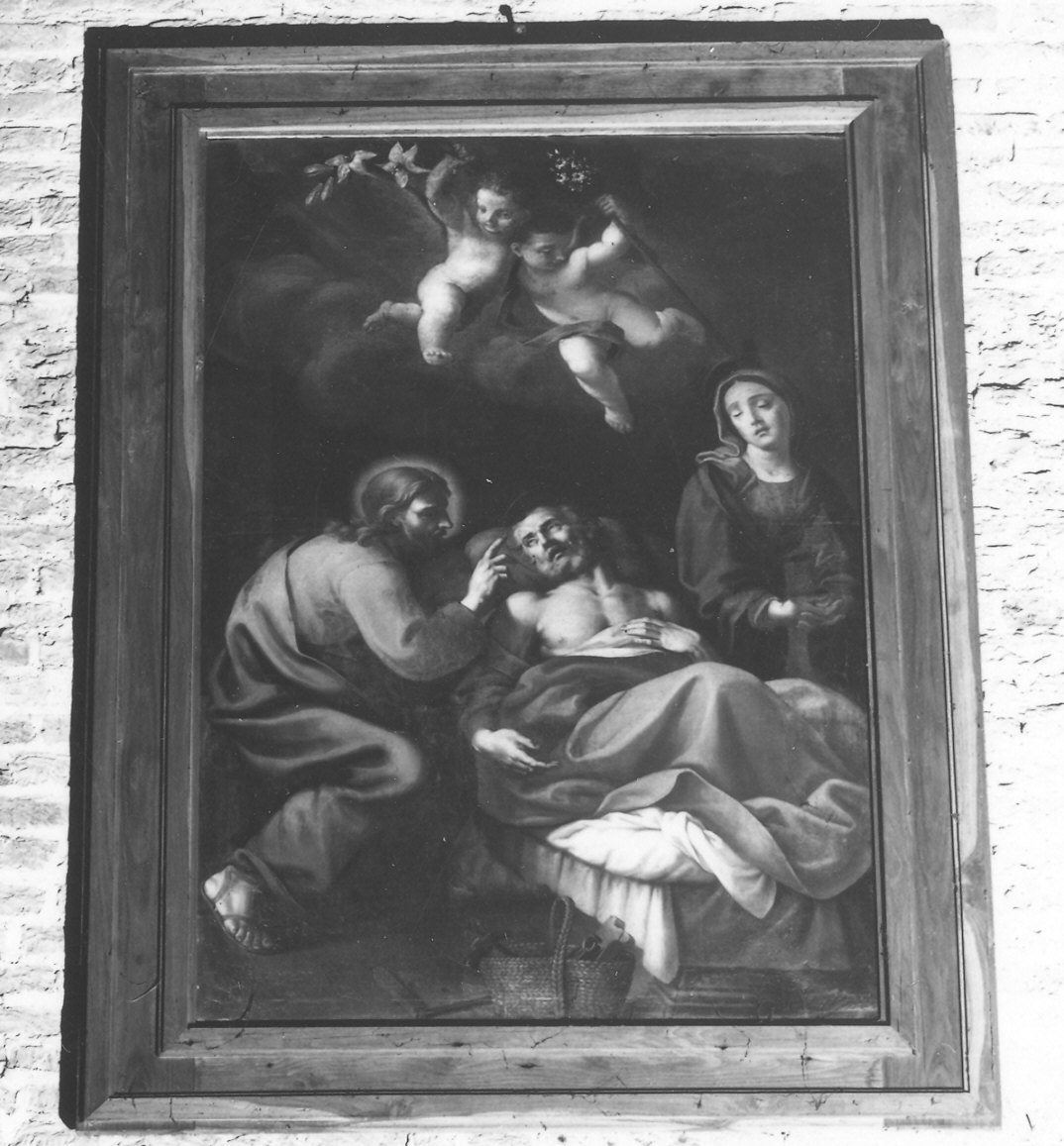 morte di San Giuseppe (dipinto) di Barbieri Protasio (attribuito) (sec. XVIII)