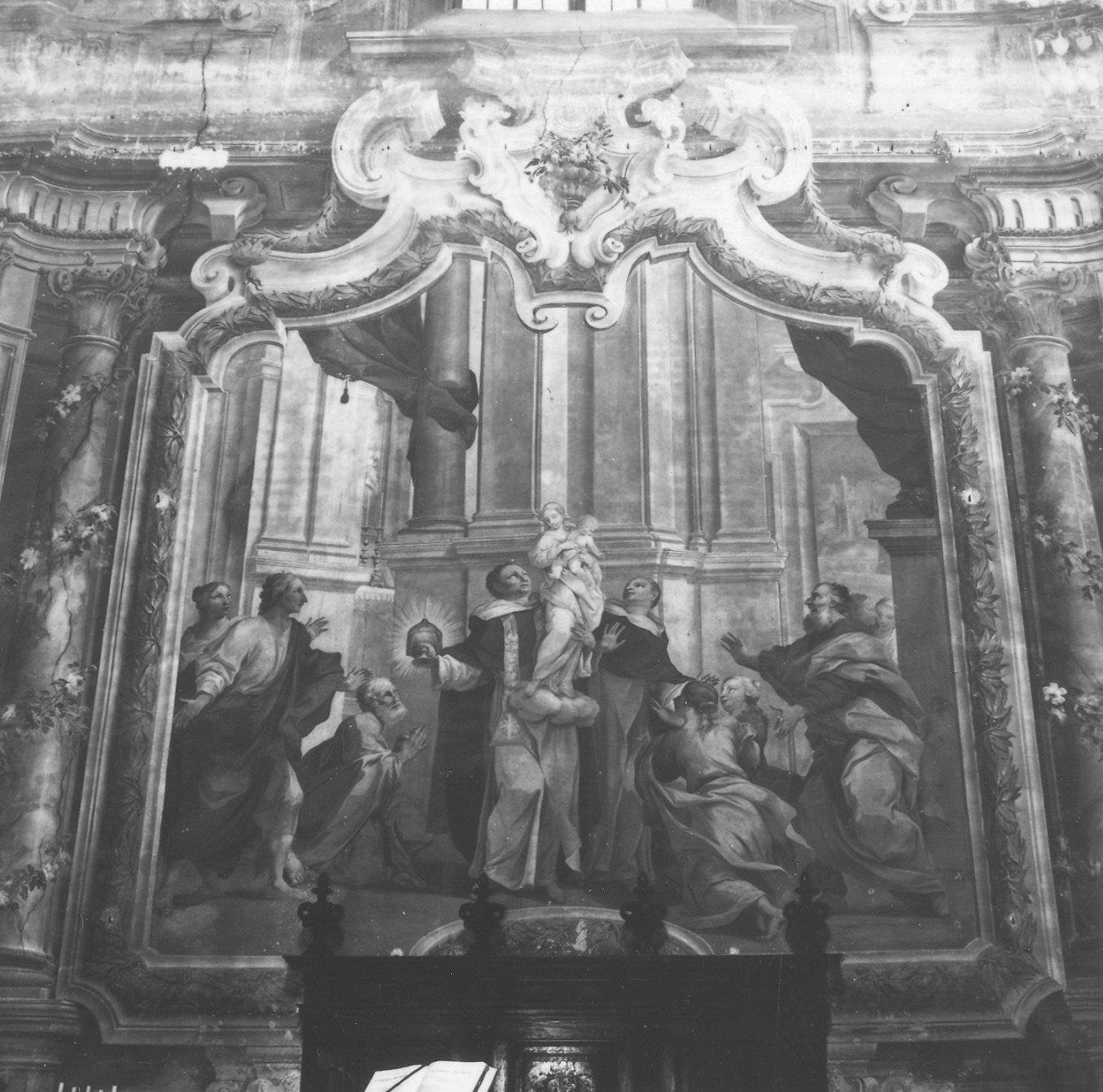 miracolo di San Giacinto (dipinto) di Natali Francesco (e aiuti) (secondo quarto sec. XVIII)