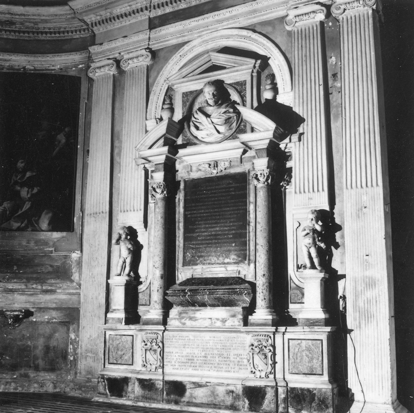 monumento funebre - a edicola di Algardi Alessandro (attribuito) (metà sec. XVII)