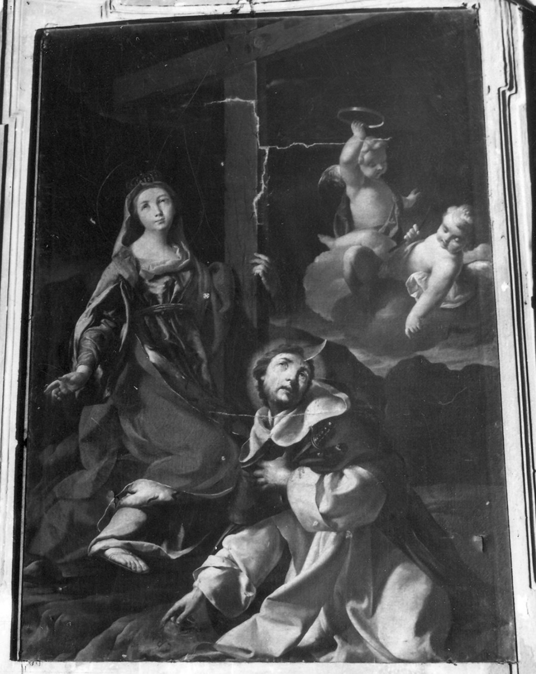 Sant'Elena, San Pietro Martire e due angeli (dipinto) di Crespi Luigi (sec. XVIII)