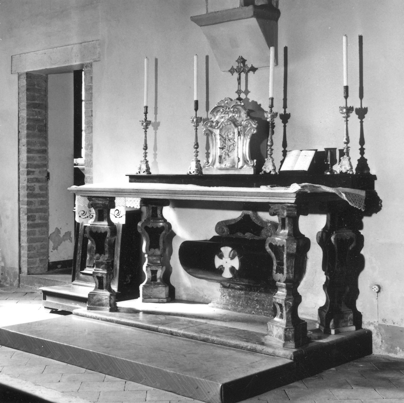 altare - a mensa - bottega piacentina (fine sec. XVII)