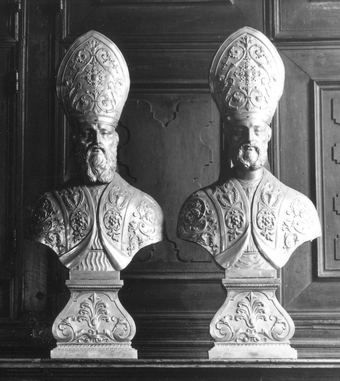 Santi vescovi (reliquiario - a busto, serie) - bottega piacentina (inizio sec. XIX)