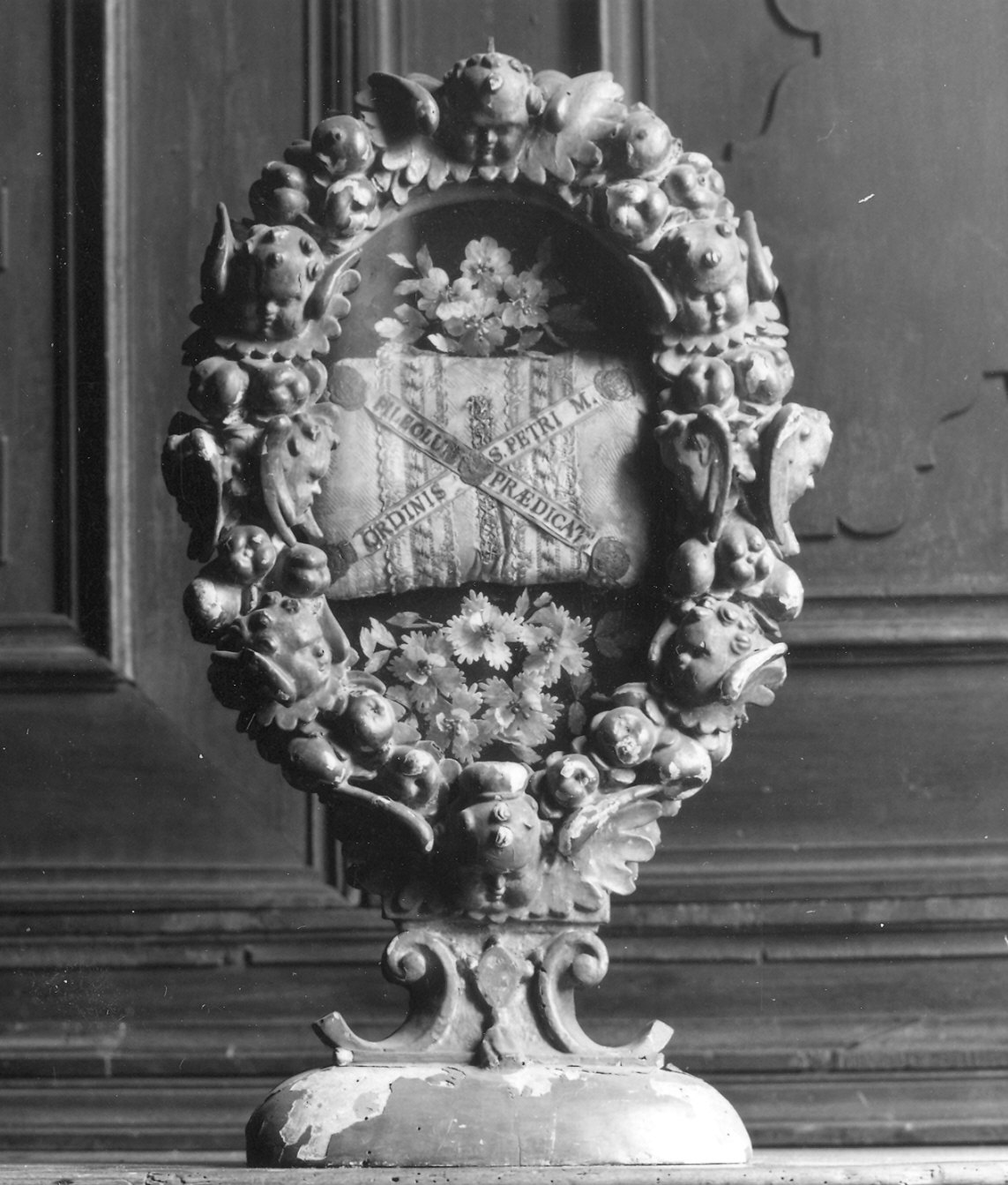 reliquiario a teca - bottega piacentina (sec. XVIII)