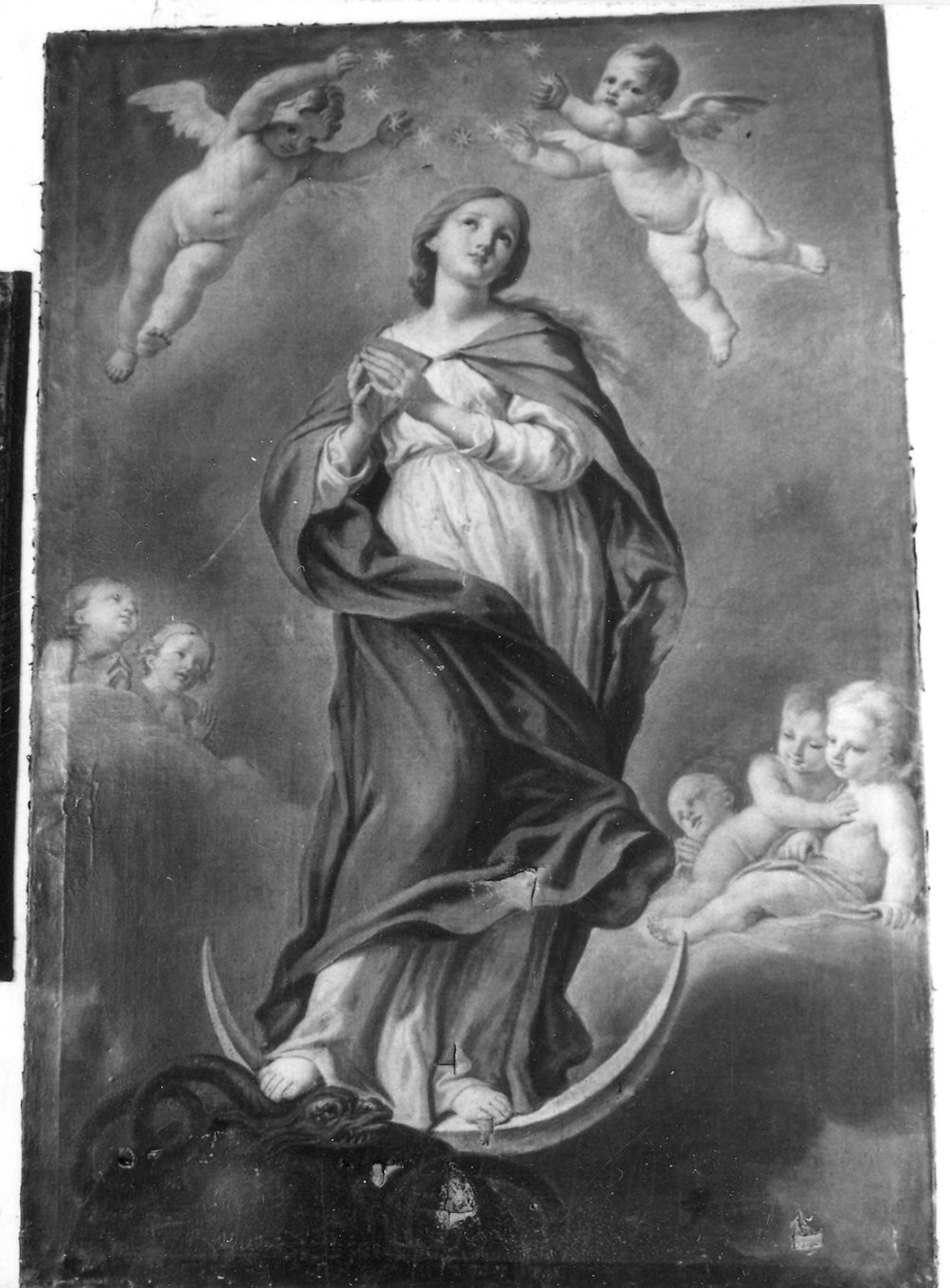 Immacolata Concezione (dipinto) di De Longe Robert detto Fiammingo (inizio sec. XVIII)