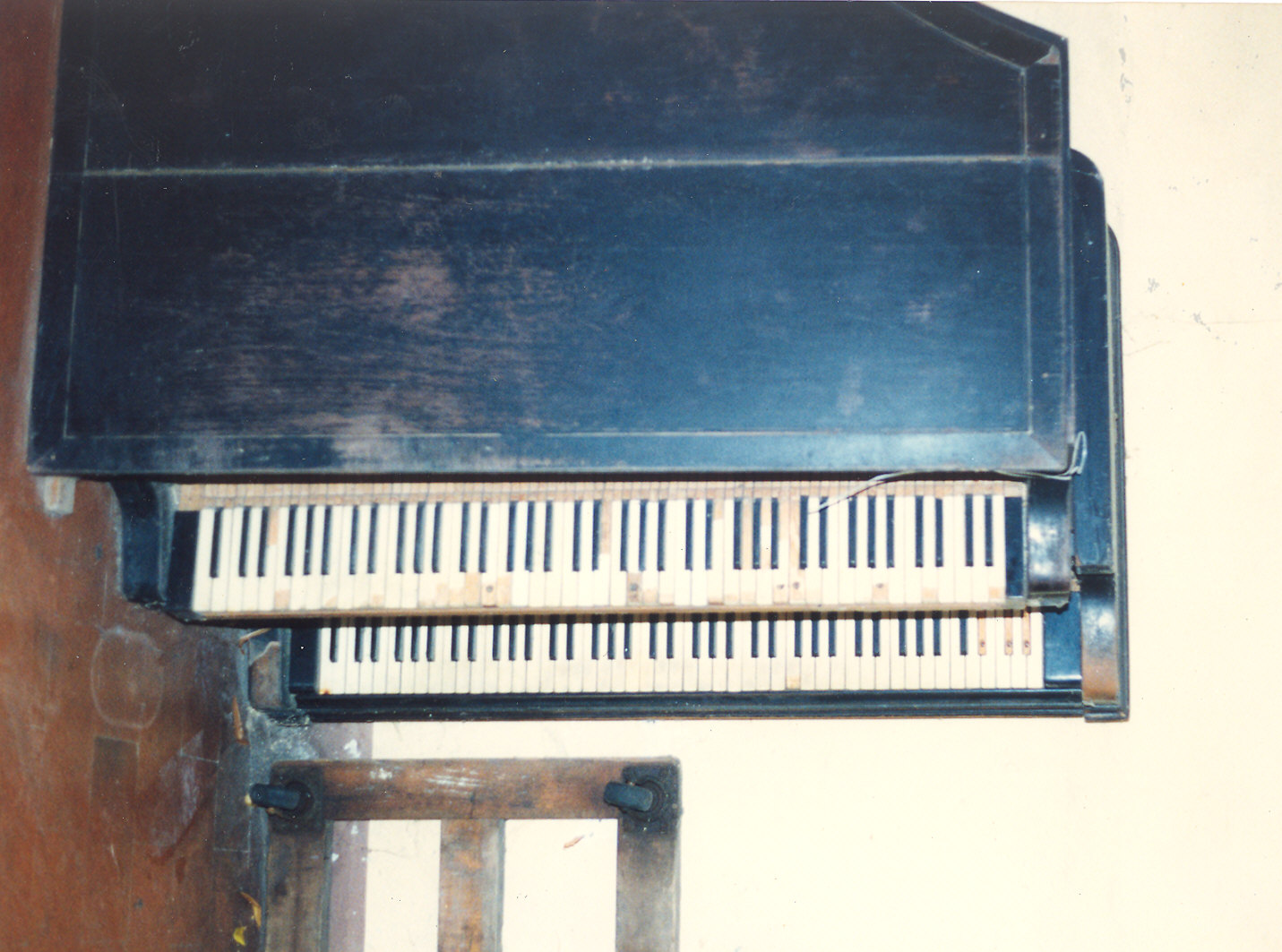 pianoforte - a mezza coda di Heitzmann (terzo quarto sec. XIX)