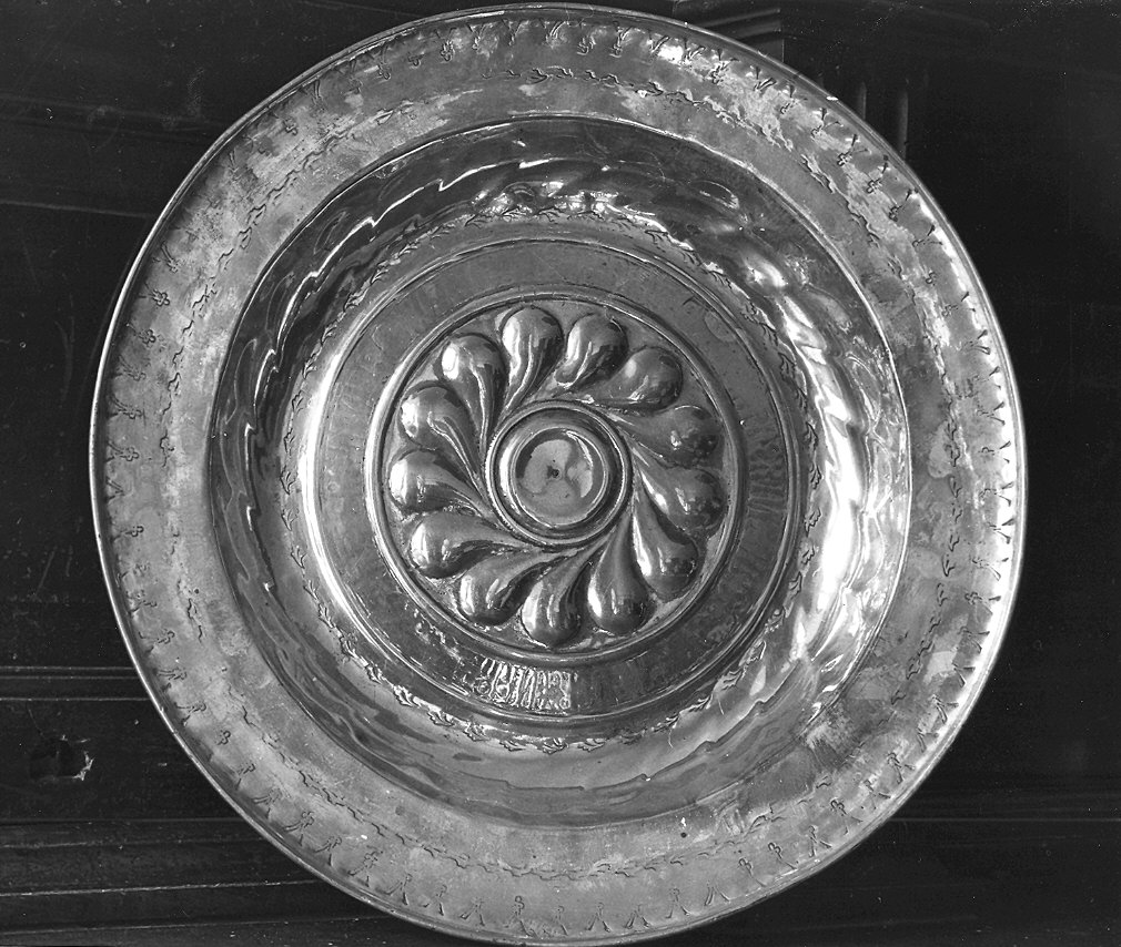 piatto per elemosine - ambito tedesco (sec. XVI)