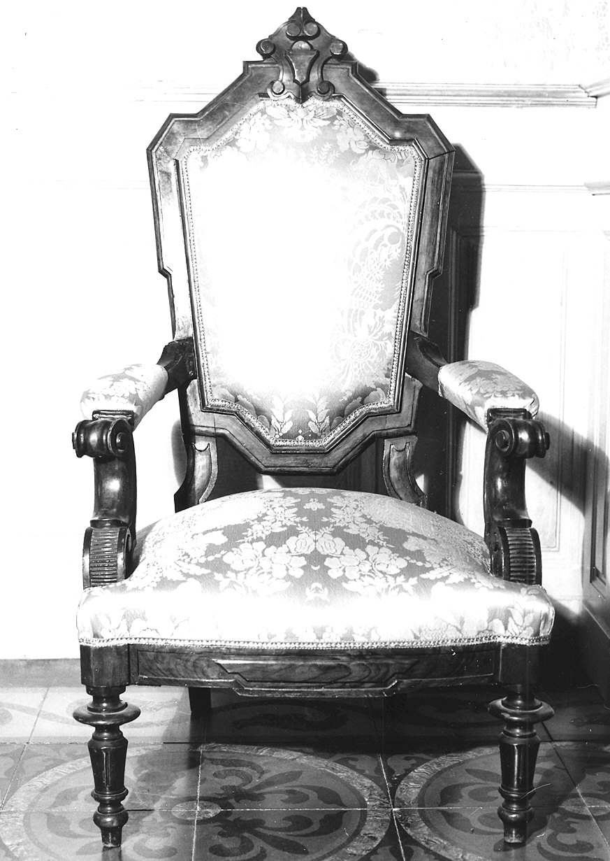 poltrona, coppia - ambito parmense (seconda metà sec. XIX)