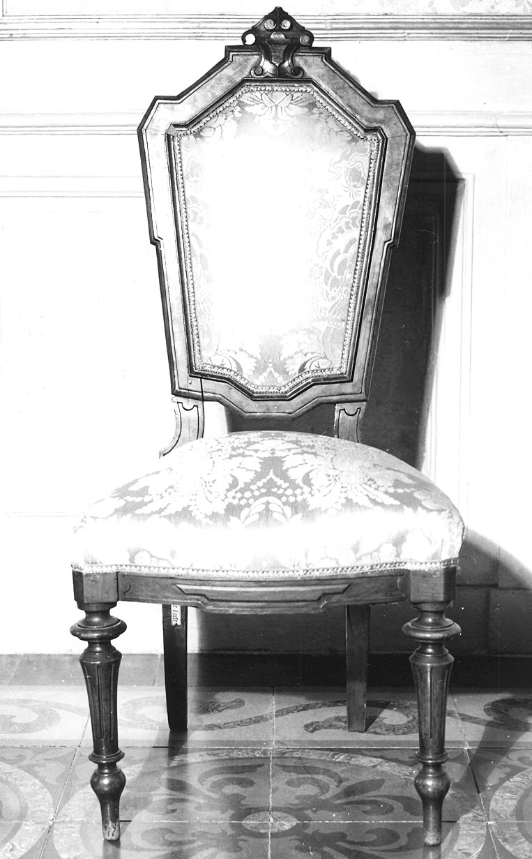 sedia, serie - ambito parmense (seconda metà sec. XIX)