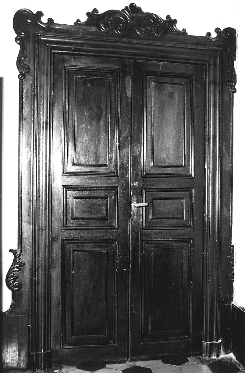 porta - a due battenti - ambito parmense (ultimo quarto, seconda metà sec. XVIII, sec. XIX)