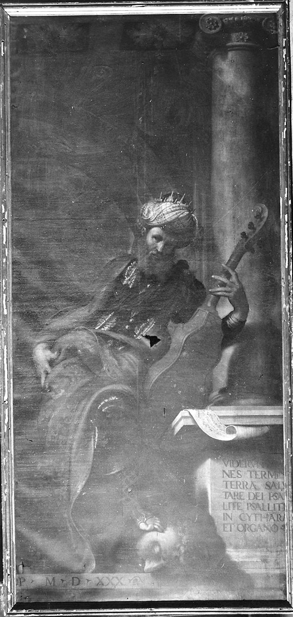 David musico (dipinto, elemento d'insieme) di Boccaccino Camillo (sec. XVI)