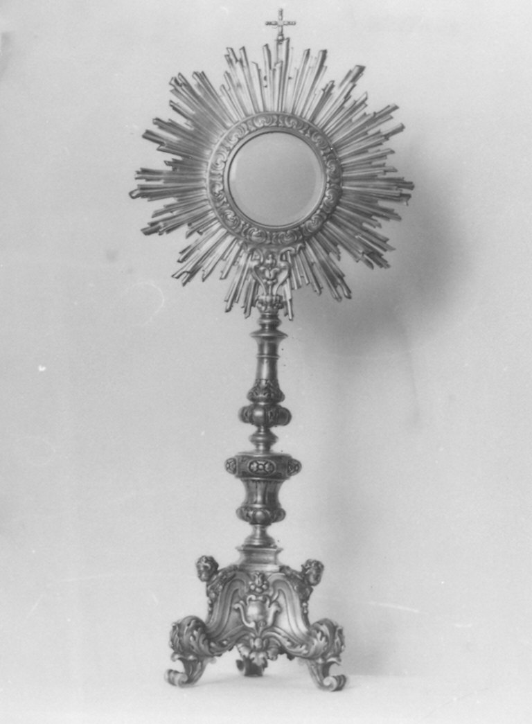 ostensorio - a raggiera di Migliè Simone (bottega) (sec. XVIII)
