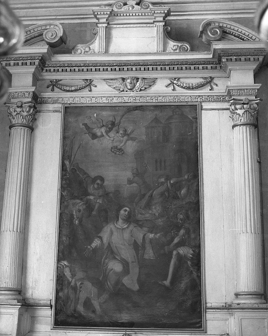 lapidazione di Santo Stefano (dipinto) - ambito parmense (metà sec. XVII)