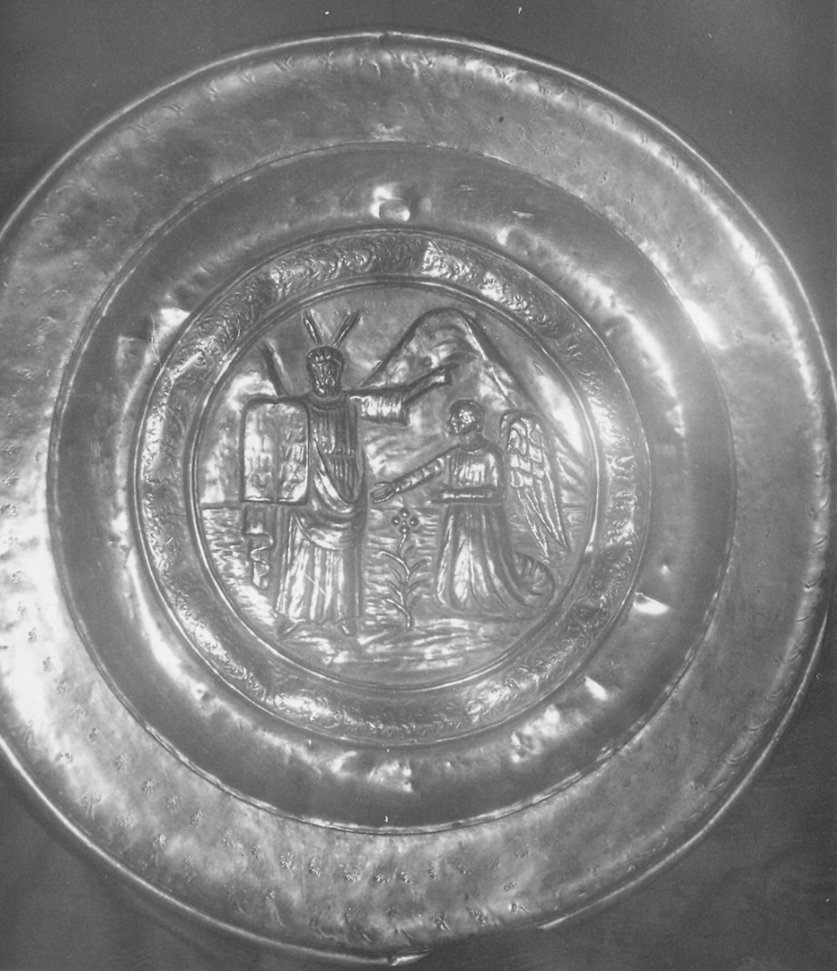 piatto per elemosine - ambito parmense (fine sec. XVI)