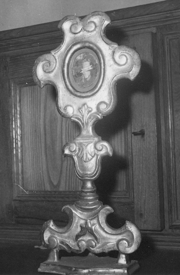 reliquiario - a ostensorio, serie - ambito parmense (ultimo quarto sec. XVIII)