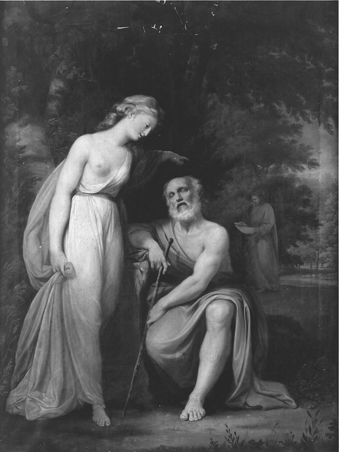 Edipo e Antigone (dipinto) di Head Guy (sec. XVIII)