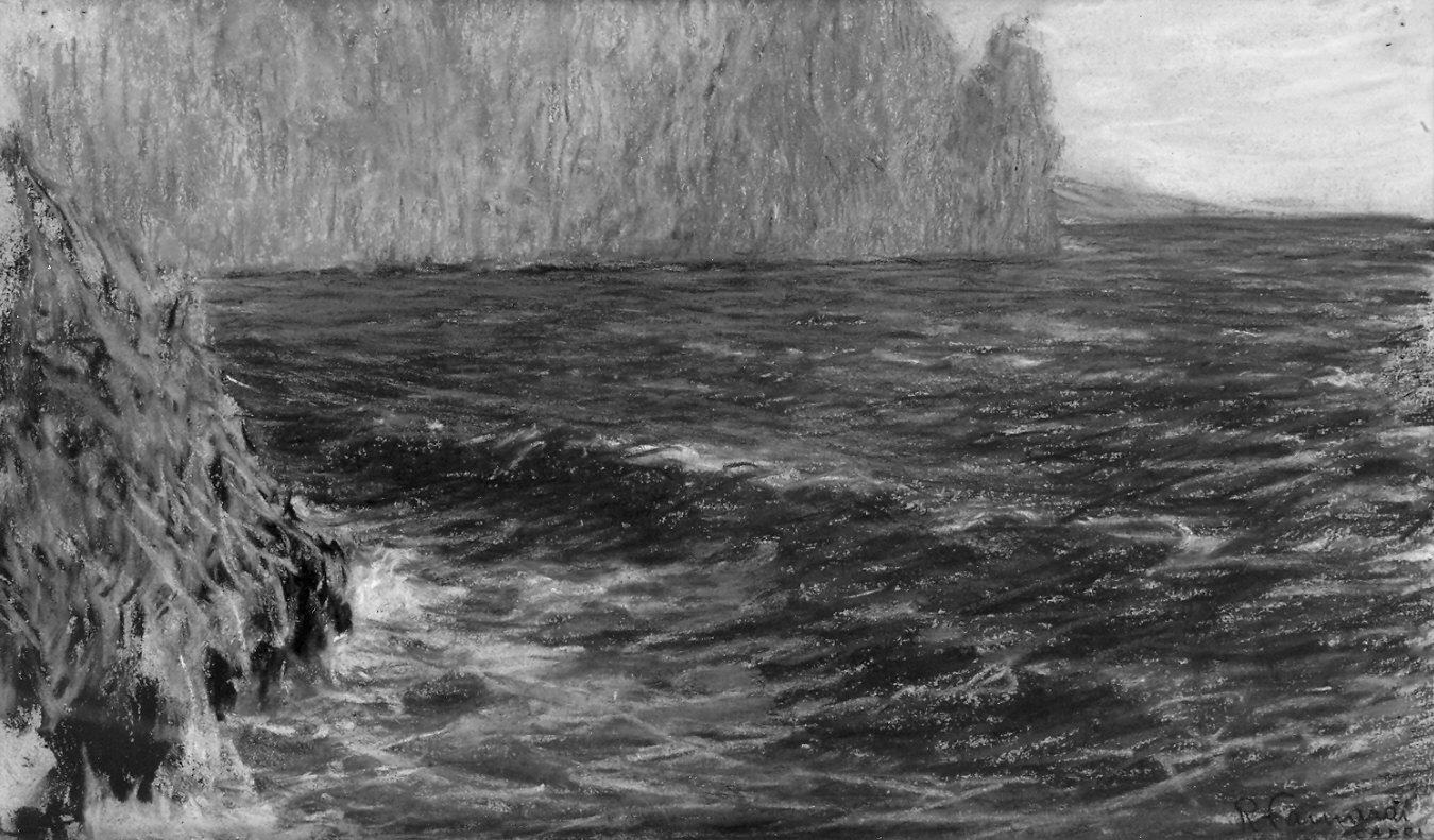 marina (dipinto) di Fainardi Riccardo (prima metà sec. XX)